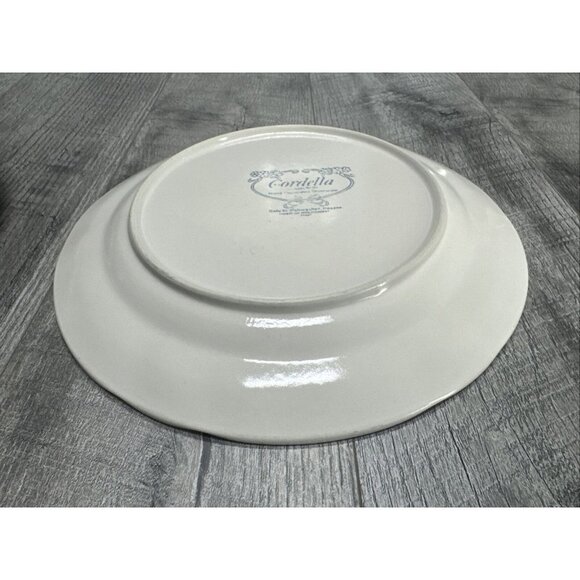 VTG Cordella Stoneware Burnet Dinner Plates 10.5" Cream Brown‎ Floral Set of 2 - Picture 9 of 11